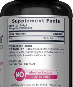 Neocell Biotin Hair Revitalizer (10,000 mcg) - 300 softgels