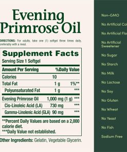 Nature's Bounty Evening Primrose Oil (1,000mg) - 60 softgels