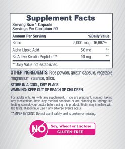 Neocell Biotin + Keratin + Alpha Lipoic Acid - 90 capsules