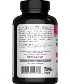 Neocell Collagen Peptides + Vitamin C & Biotin (6,000 mg) Grassfed - 90 tablets