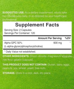 Deal Alpha GPC (600 mg) - 240 capsules