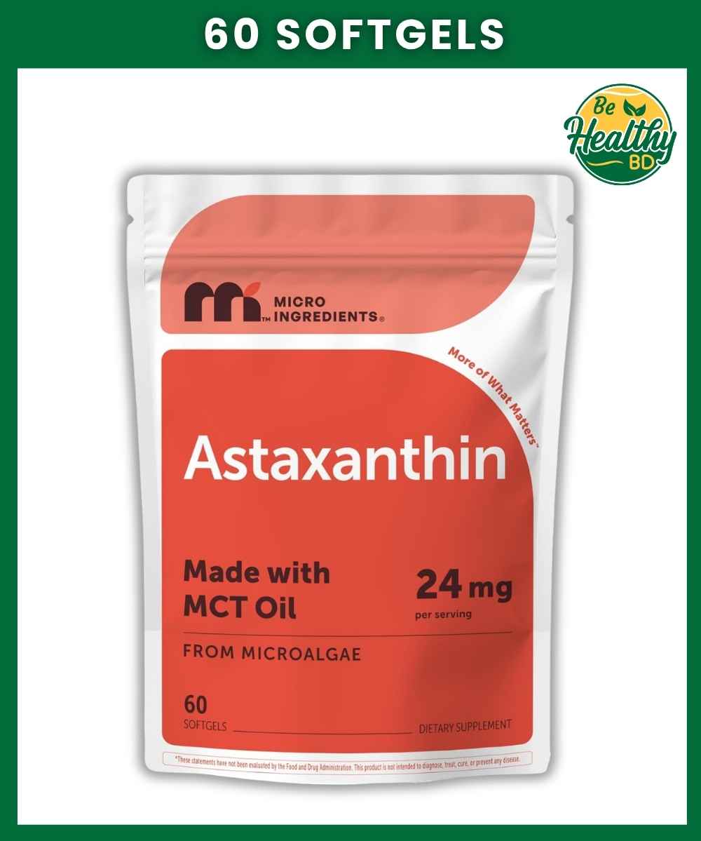 Micro Ingredients Astaxanthin (24 mg) - 60 softgels