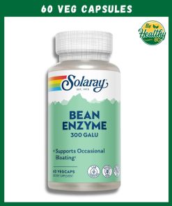 Solaray Bean Enzyme (300 GaIU) - 60 veg capsules