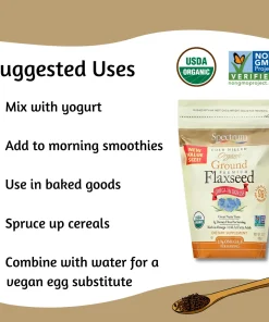 Spectrum Essentials Organic Ground Premium Flaxseed Omega-3 & Fiber - 396 gram