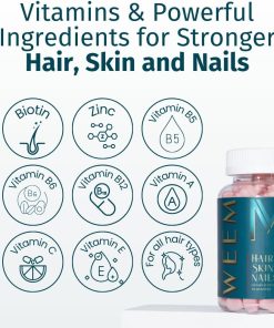 Weem Hair Skin Nail - 60 gummies