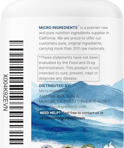 Micro Ingredients Glutathione Reduced (1,000 mg) Active Form - 120 vegetarian capsules