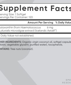 Sports Research Astaxanthin (6 mg) Mini-Gels - 120 softgels