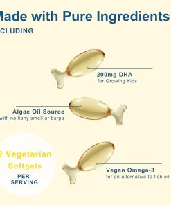 Micro Ingredients Kids Omega-3 (200 mg DHA) - 240 vegetarian softgels
