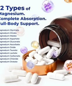Vccvaa Magnesium 12-in-1 Complex (700 mg) – 120 capsules