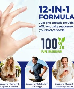 Vccvaa Magnesium 12-in-1 Complex (700 mg) – 120 capsules