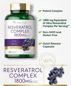 Carlyle Resveratrol Complex (1,800 mg) - 180 capsules