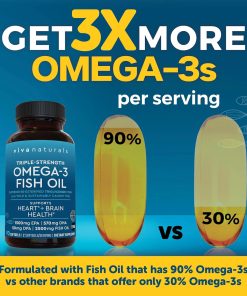 Vivanaturals Omega-3 Fish Oil (2,500 mg) Triple Strength - 90 softgels