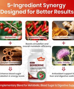 VEV Berberine All in 1 (1,200 mg) - 120 veggie capsules