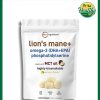 Micro Ingredients Lion's Mane + Omega-3 (DHA + EPA) With MCT Oil - 240 softgels