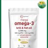 Micro Ingredients Mega Omega-3 Krill & Fish Oil (2,000 mg) - 240 softgels