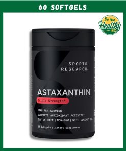 Sports Research Astaxanthin (12 mg) Triple Strength - 60 softgels