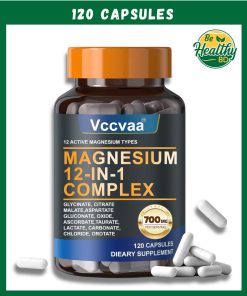 Vccvaa Magnesium 12-in-1 Complex (700 mg) – 120 capsules