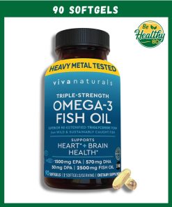 Vivanaturals Omega-3 Fish Oil (2,500 mg) Triple Strength - 90 softgels