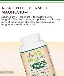 Double Wood Magtein Magnesium L-Threonate (2,000 mg) - 100 capsules