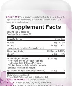 Micro Ingredients Multi Collagen Peptides Complex - 240 capsules
