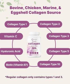 Micro Ingredients Multi Collagen Peptides Complex - 240 capsules