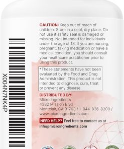Micro Ingredients Tudca, Nac, Glutathione, Milk Thistle, Dandelion, Artichoke, Taurine (2,000 mg) - 240 Capsules