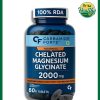 Carbamide Forte Chelated Magnesium Glycinate (2,000 mg) - 60 tablets