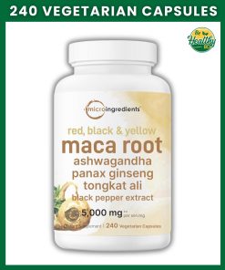 Micro Ingredients Maca Root Red, Black & Yellow (5,000 mg) - 240 vegetarian capsules