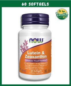 Now Lutein (25 mg) & Zeaxanthin (5 mg) - 60 softgels
