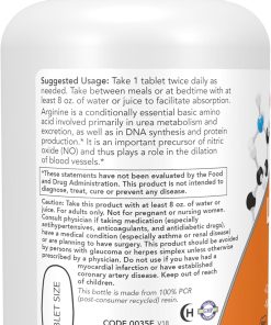 Now L-Arginine (1,000 mg) Double Strength - 120 tablets