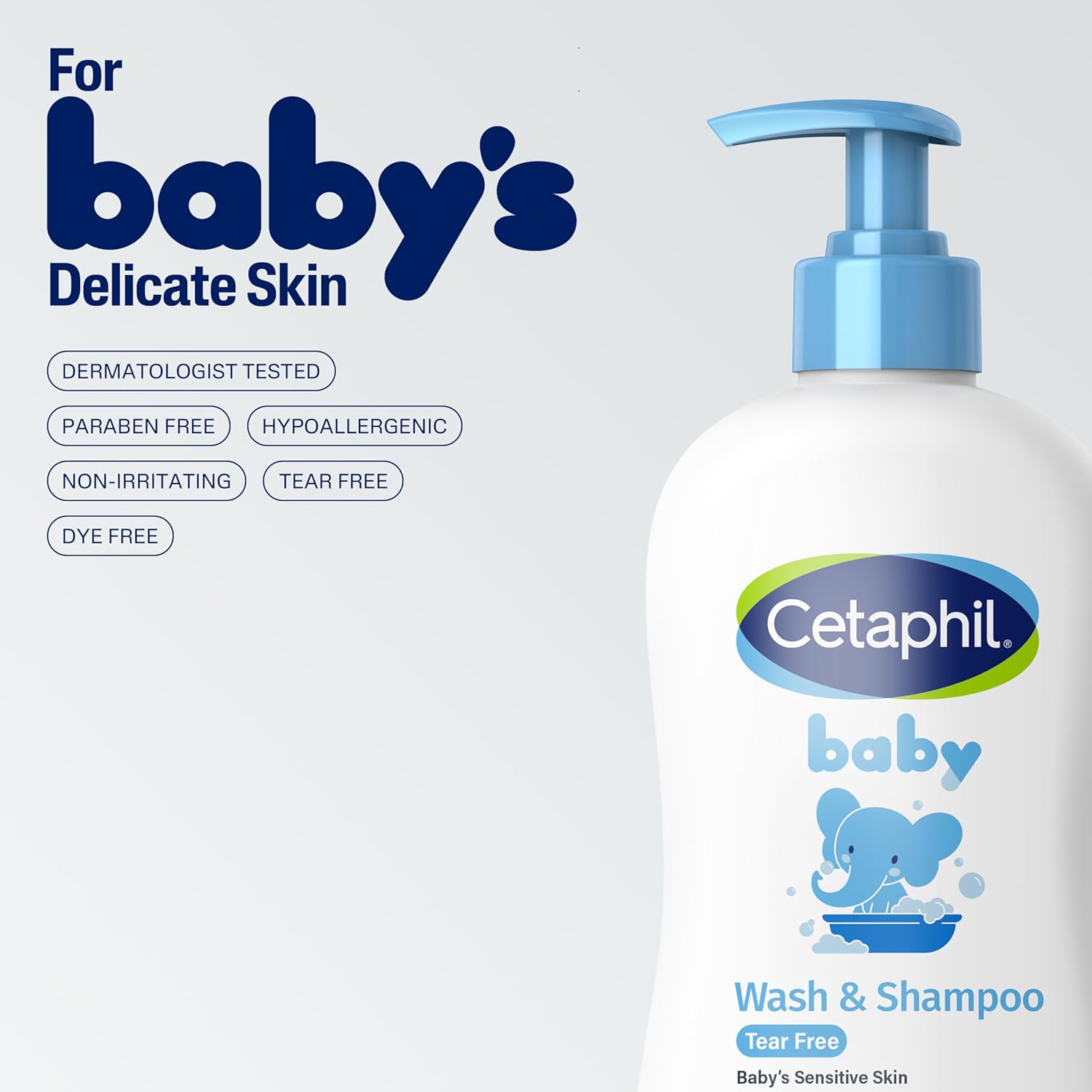 Cetaphil Baby Wash & Shampoo Tear Free Baby's Sensitive Skin - 230 ml