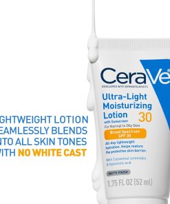 CeraVe Ultra-Light Moisturizing Lotion with Sunscreen SPF 30 Matte Finish for Normal to Oily Skin - 52 ml