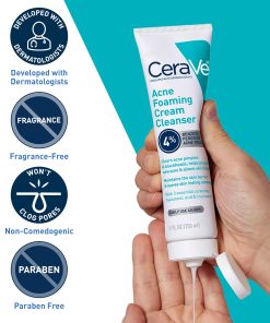CeraVe Acne Foaming Cream Cleanser 4% BPO - 150 ml