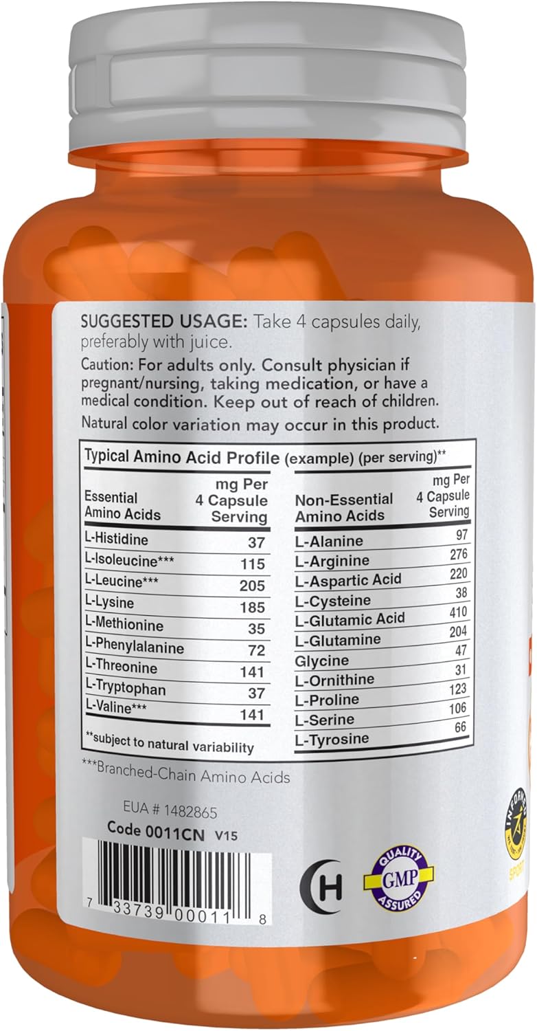 Now Sports Amino Complete Amino Acid - 120 veg capsules