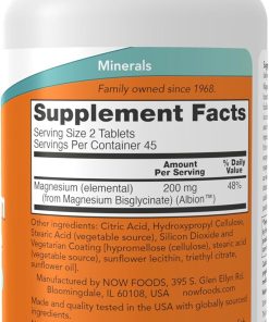 Now Magnesium Glycinate - 90 tablets