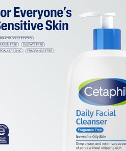 Cetaphil Daily Facial Cleanser Fragrance Free Normal to Oily Skin - 473 ml