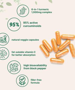 Micro Ingredients Turmeric Curcumin 95 (1,000 mg) - 120 vegetarian capsules