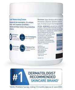 CeraVe Moisturising Cream 3 Essential Ceramides for Normal to Dry Skin - 340 gram