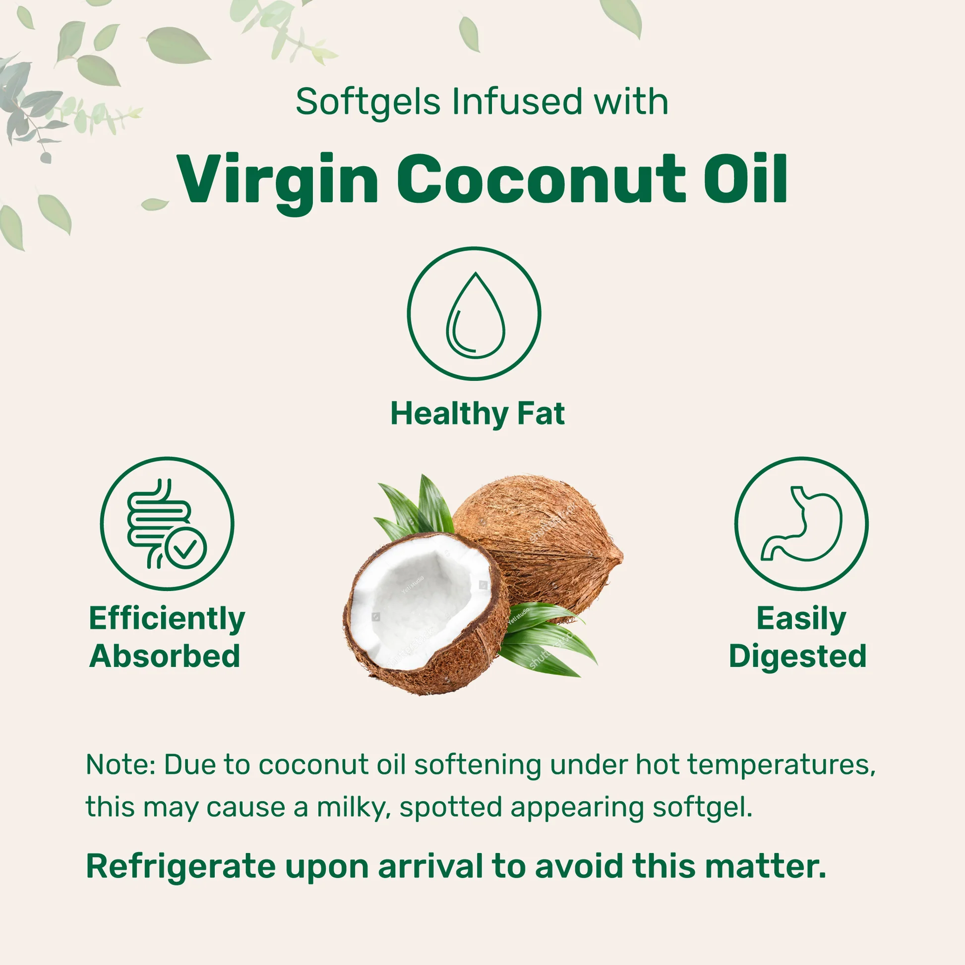 Micro Ingredients Biotin (5000 mcg) with Coconut Oil - 365 softgels