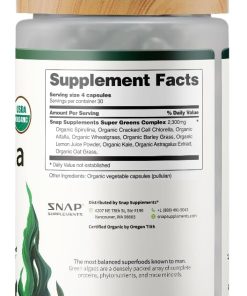 SNAP Spirulina Chlorella - 120 capsules