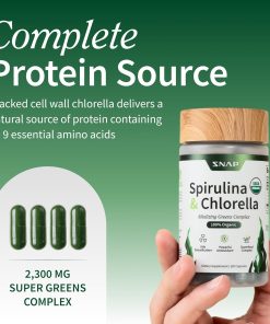 SNAP Spirulina Chlorella - 120 capsules