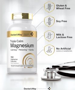 Doctor's Way Triple Calm Magnesium Calming + Relaxing + Gentle - 150 vegetarian capsules