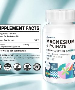 Allcoovita Magnesium Glycinate (400 mg) - 180 capsules