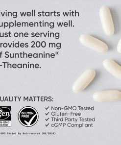 Sports Research L-Theanine (200 mg) Double Strength - 60 softgels