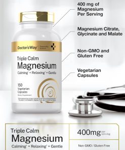 Doctor's Way Triple Calm Magnesium Calming + Relaxing + Gentle - 150 vegetarian capsules
