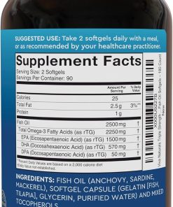 Vivanaturals Omega-3 Fish Oil (2,500 mg) Triple Strength - 180 softgels
