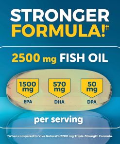 Vivanaturals Omega-3 Fish Oil (2,500 mg) Triple Strength - 180 softgels