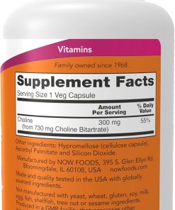 Now Choline (300 mg) - 100 veg capsules
