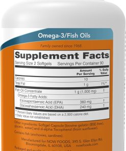 Now Omega-3 Mini Gels Fish Oil - 180 softgels