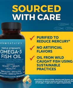 Vivanaturals Omega-3 Fish Oil (2,500 mg) Triple Strength - 180 softgels
